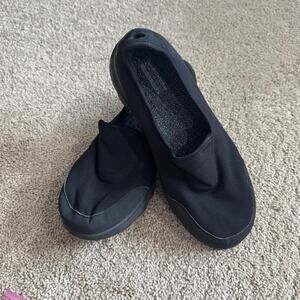 Skechers Goga Mat Black Knit Sneakers Slip On Shoes NO TIE Women's Size 9